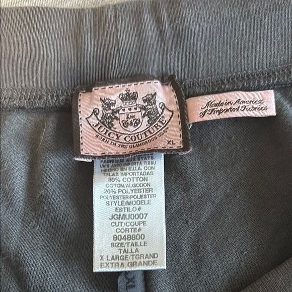 Juicy Couture Gray Velour Track Pants - Picture 4 of 7